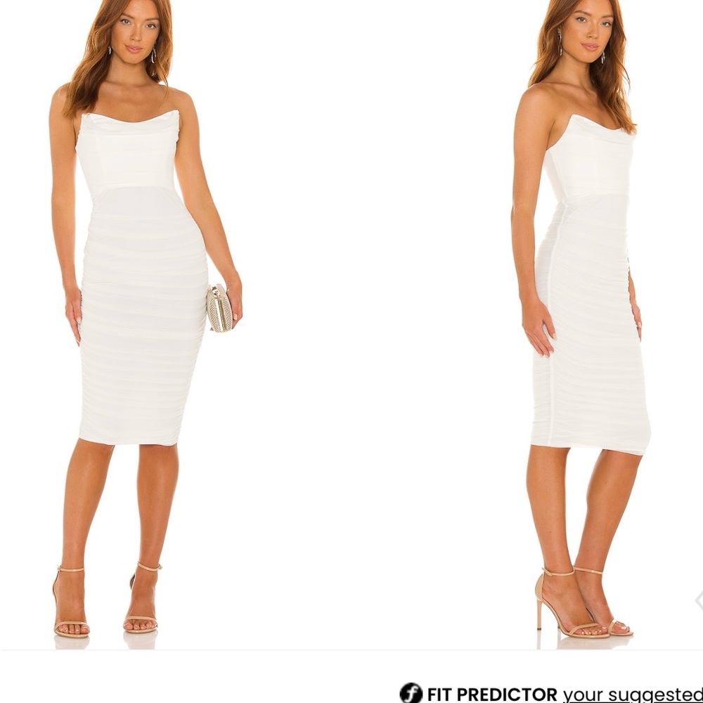 Michael Costello White Dress x REVOLVE India Midi
